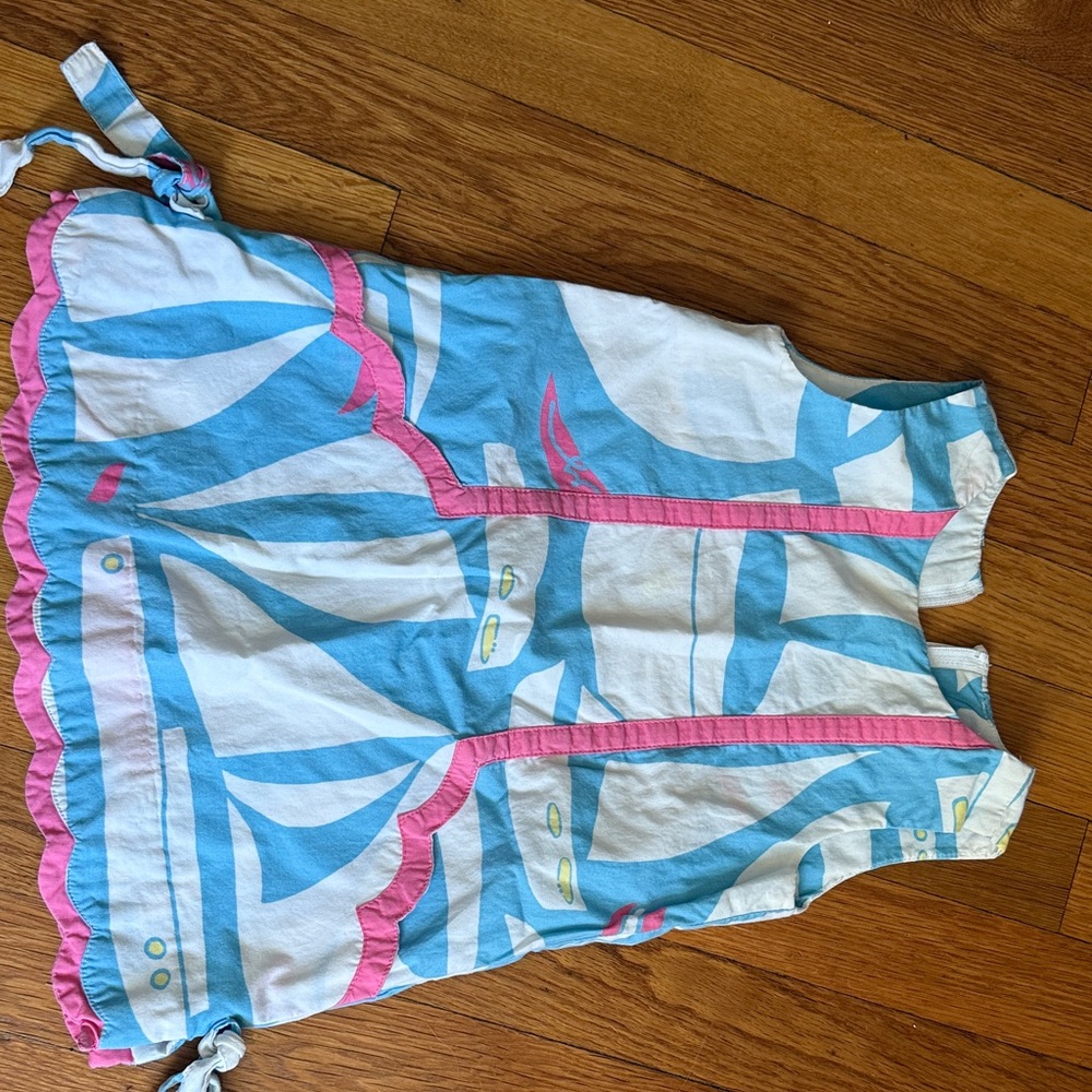 Lilly Pulitzer Blue and Pink Kids Dress